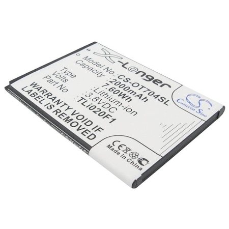 Bsc Preferred TCL A450TL J720 J720T J726T J730U J736L J738M OT-4037V OT-5017 Mobile Phone Replacement Battery CS-OT704SL.4